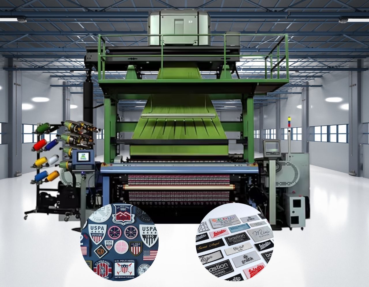 About Us Woven Bedges lavel print machine in Bangladesh